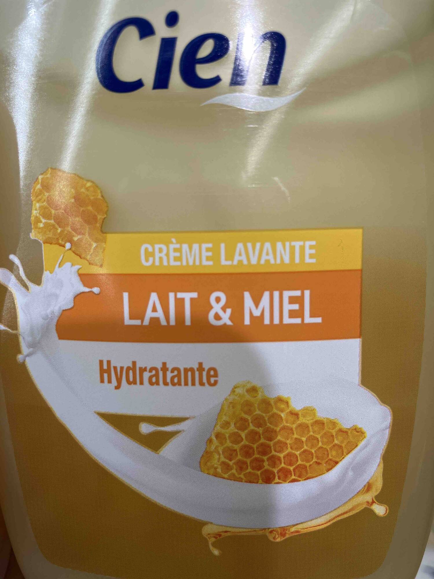CIEN - Lait & miel - Crème lavante hydratante