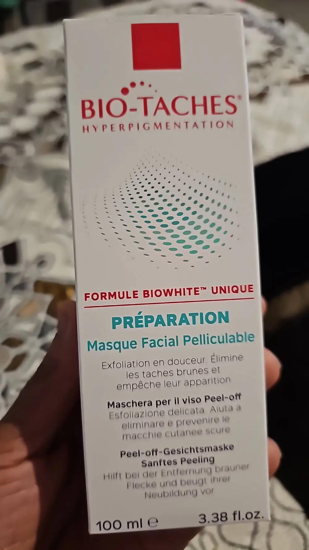 BIO-TACHES - Préparation masque facial pélliculable