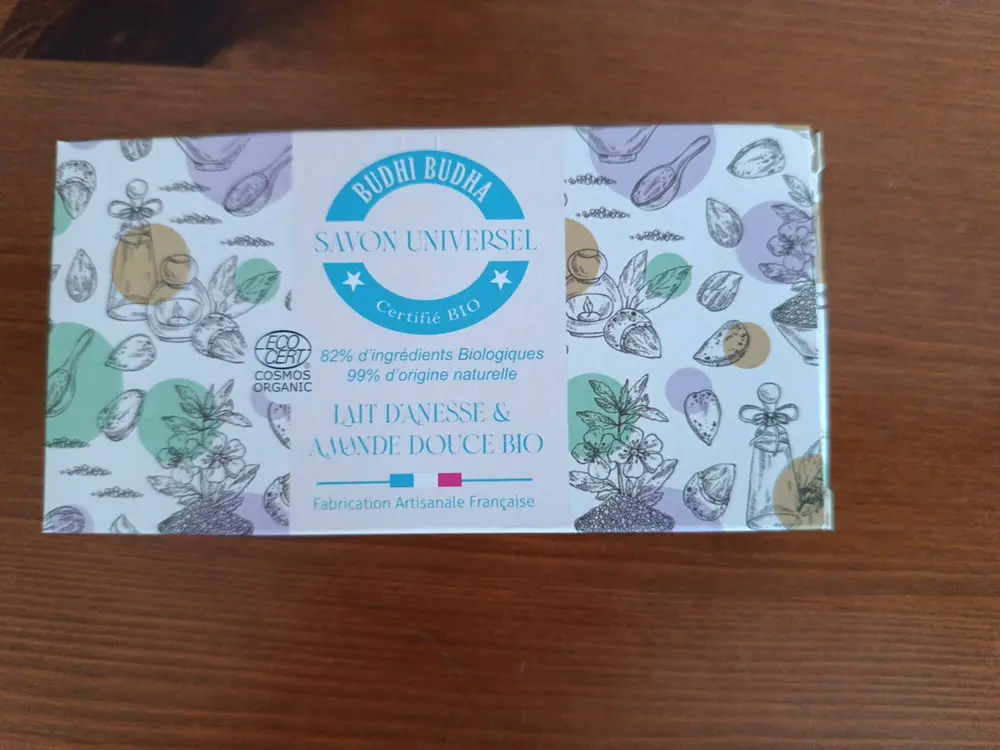 BUDHI BUDHA - Savon universel lait d'anesse et amande douche bio