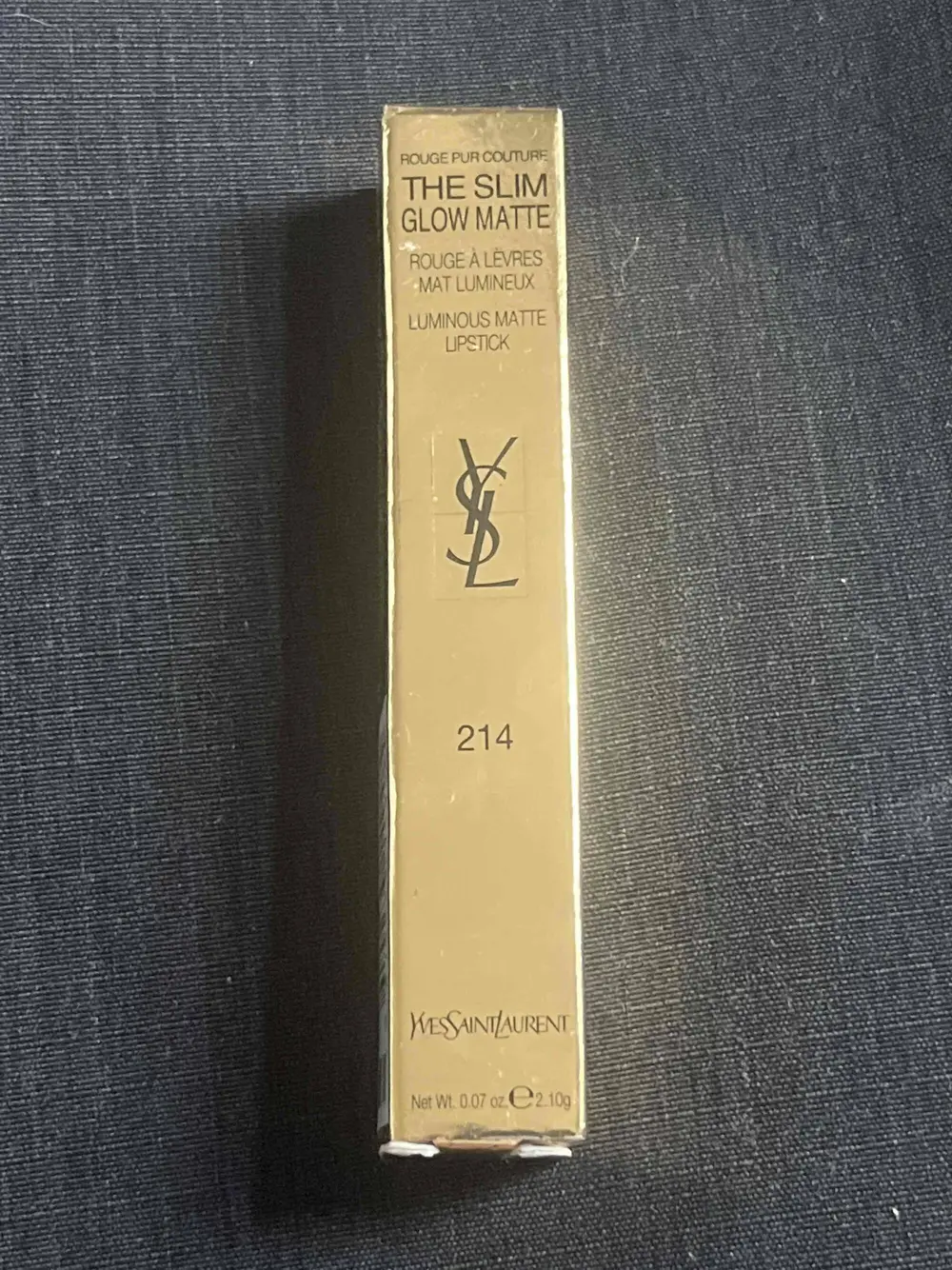 YVES SAINT LAURENT - The slim glow matte - Rouge à lèvres 214 illicit orange