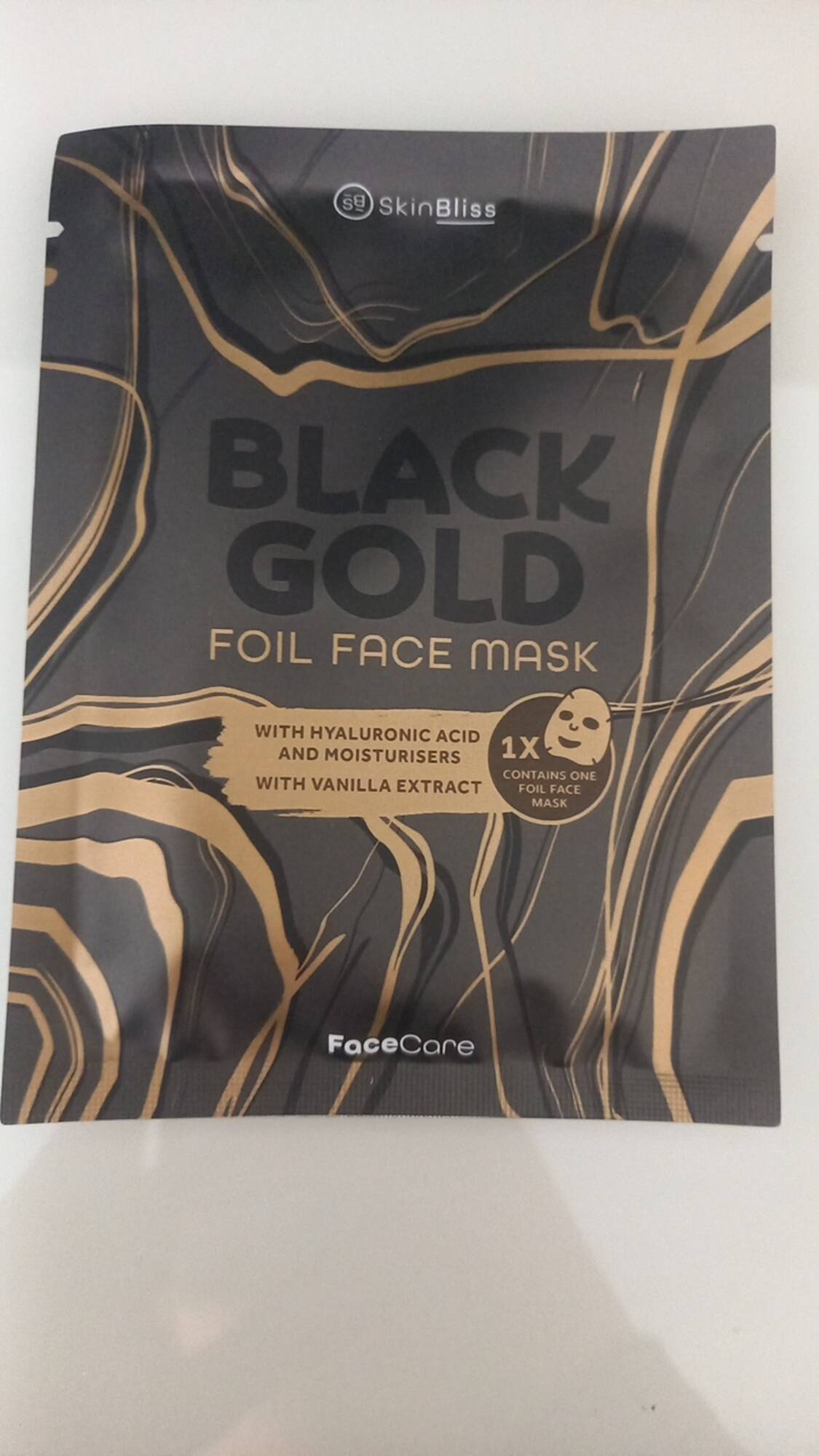 SKINBLISS - Black gold - Foil face mask