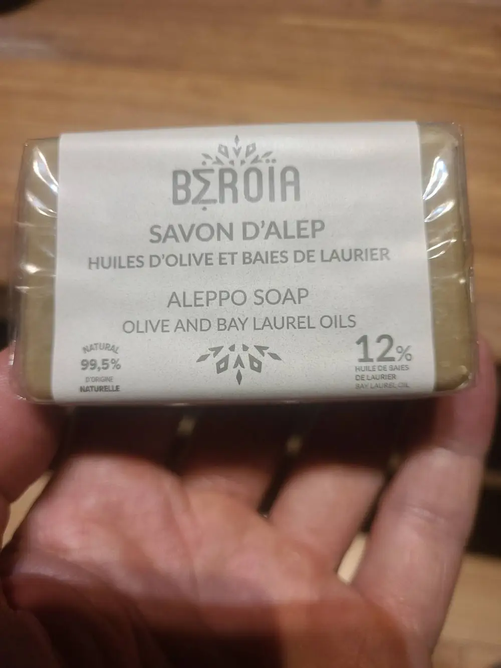 BEROIA - Huiles d'olive et baies de laurier - Savon d'alep