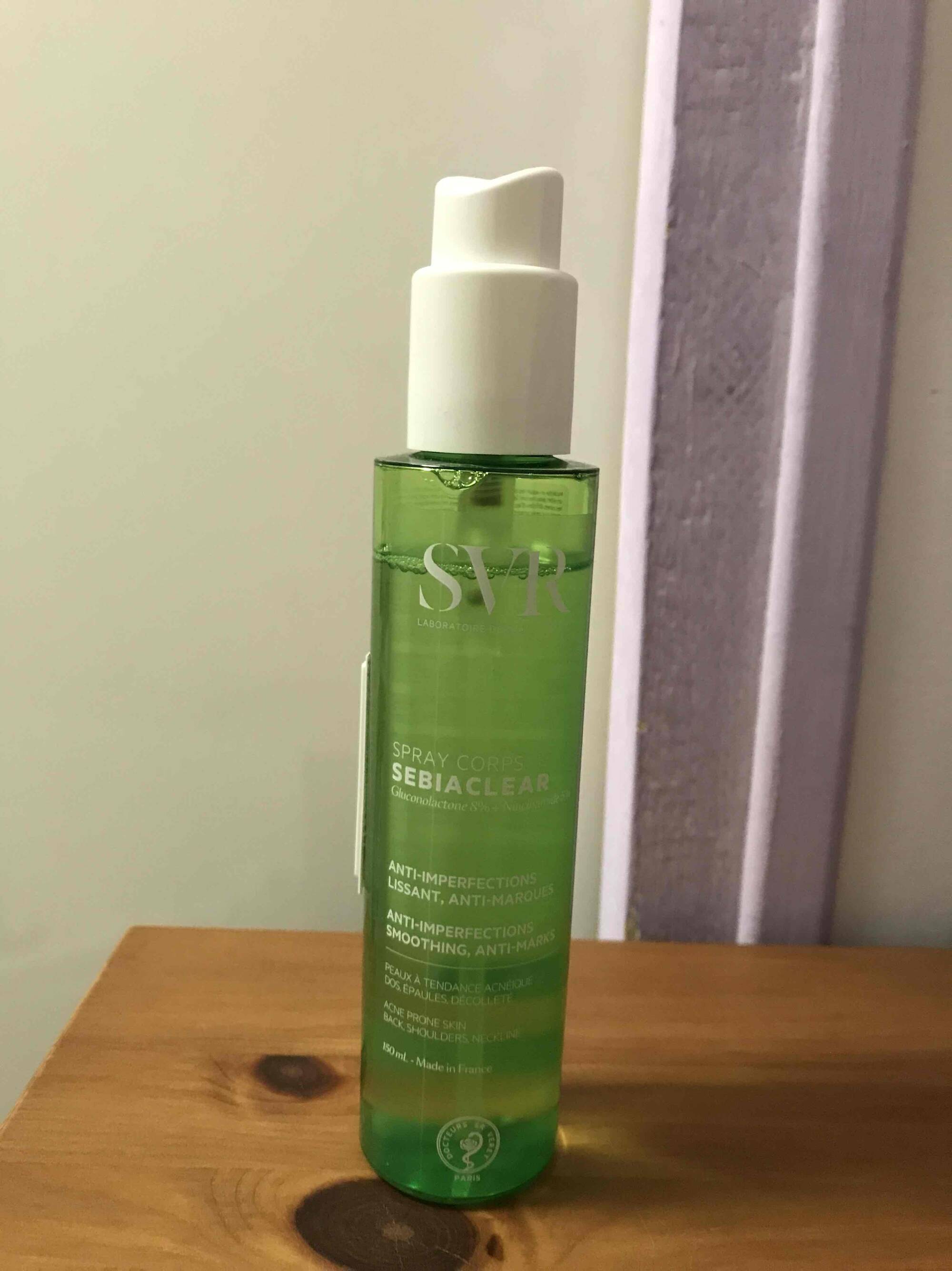 SVR LABORATOIRE DERMATOLOGIQUE - Sebiaclear - Spray corps 