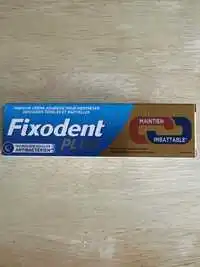 FIXODENT PLUS - Crème adhésive pour prothèse dentaire