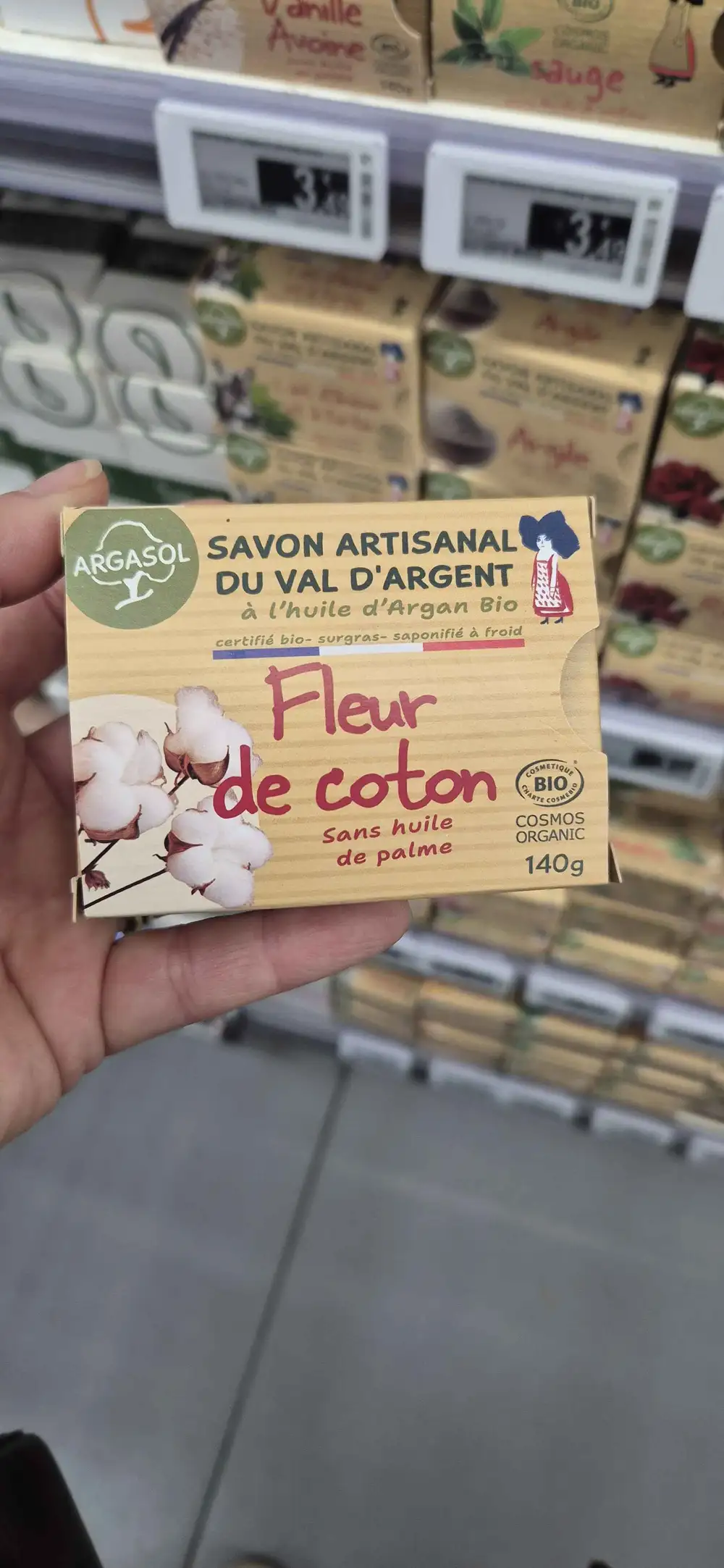 ARGASOL - Fleur de coton - Savon artisanal du val d'argent
