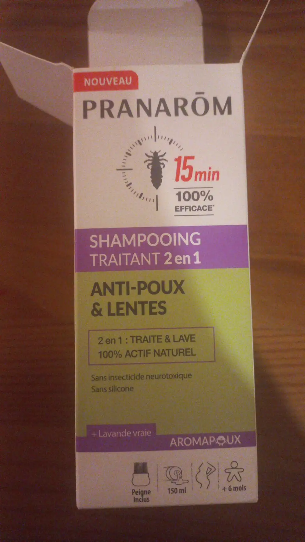 PRANARÔM - Shampooing traitant 2en1 anti-poux & lentes