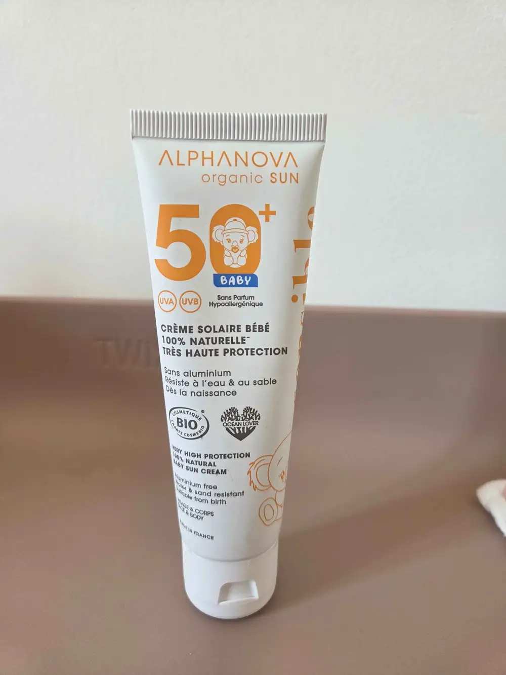 ALPHANOVA - Crème solaire bébé SPF 50+