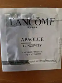 LANCÔME - Absolue longevity - La crème fondante 