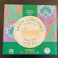 LA CORVETTE - Savon de Provence thym bio