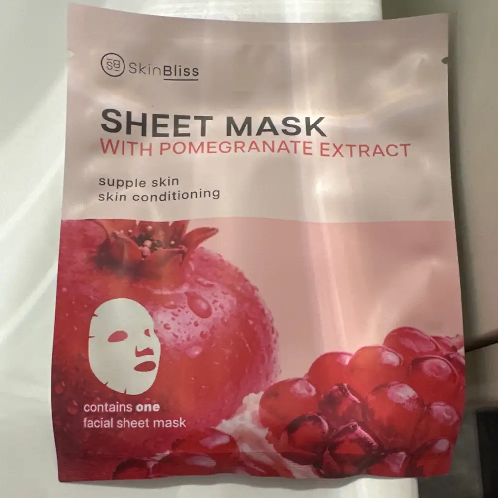 SKINBLISS - Sheet mask with pomegranate extract