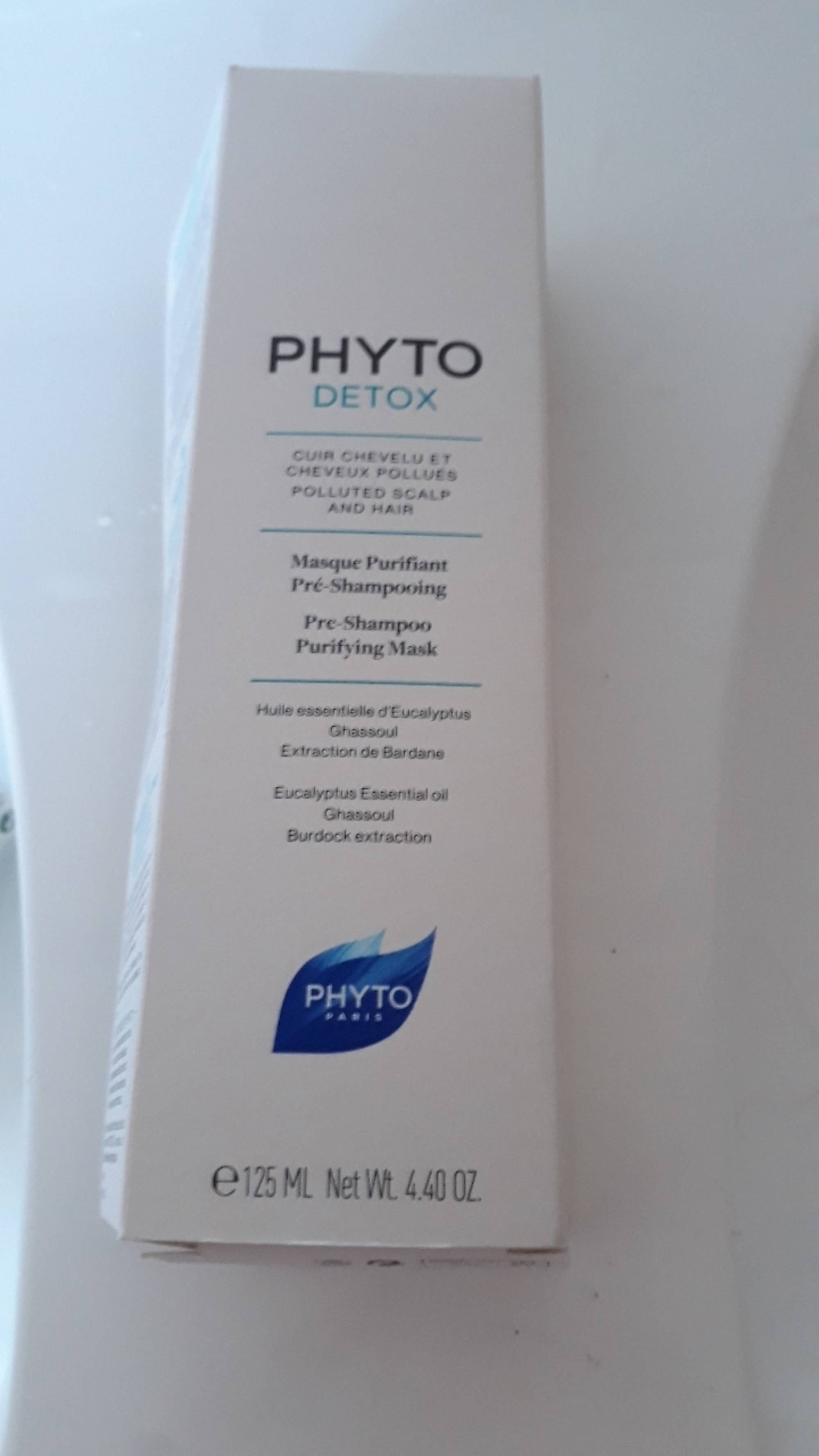 PHYTO - Detox - Masque purifiant pré-shampooing