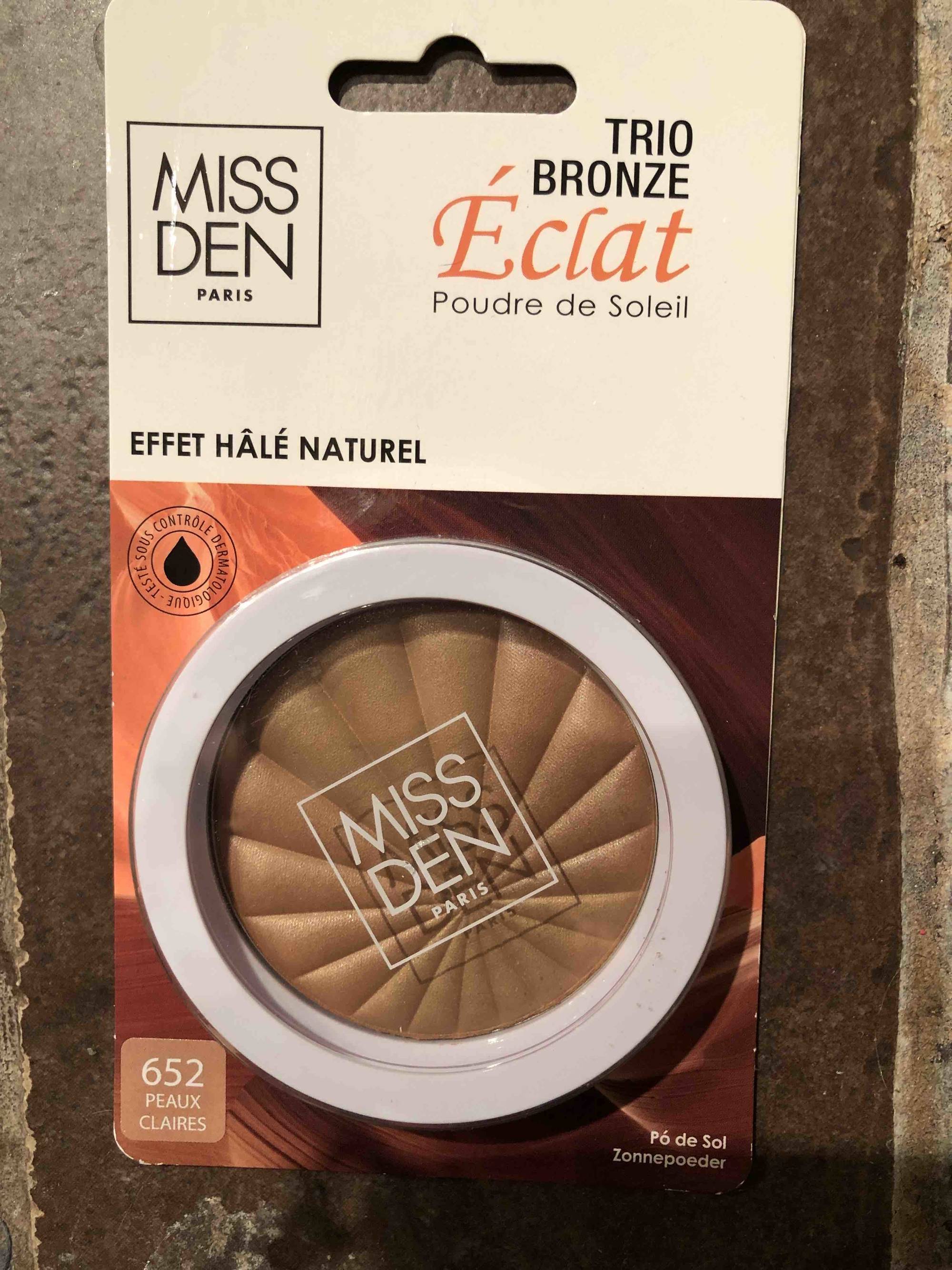 MISS DEN PARIS - Trio bronze éclat - Effet hâle naturel 652 peaux claires