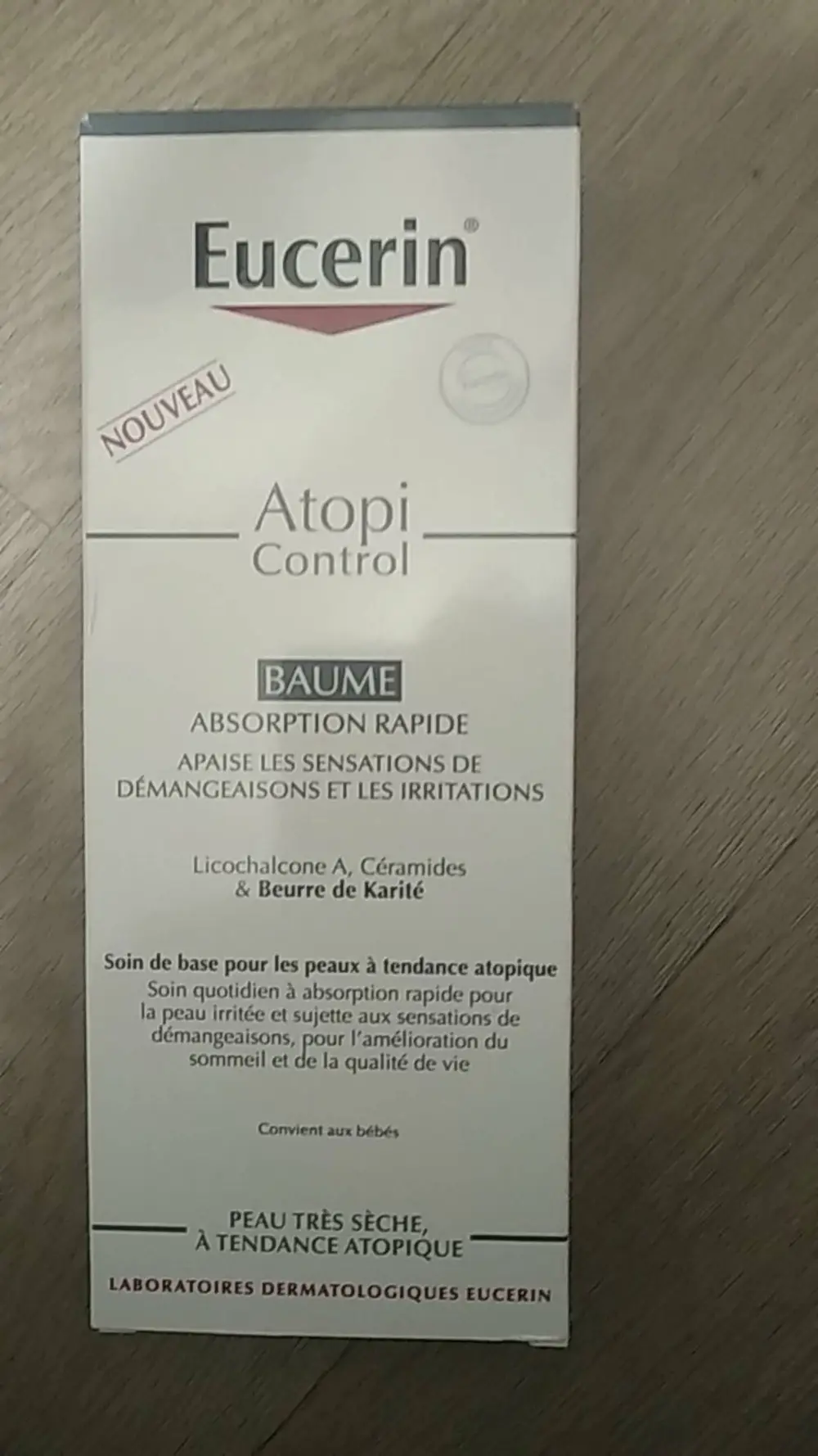 EUCERIN - AtopiControl - Baume absorption rapide 