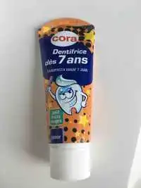 CORA - Dentifrice dès 7 ans - Goût fruit rouges