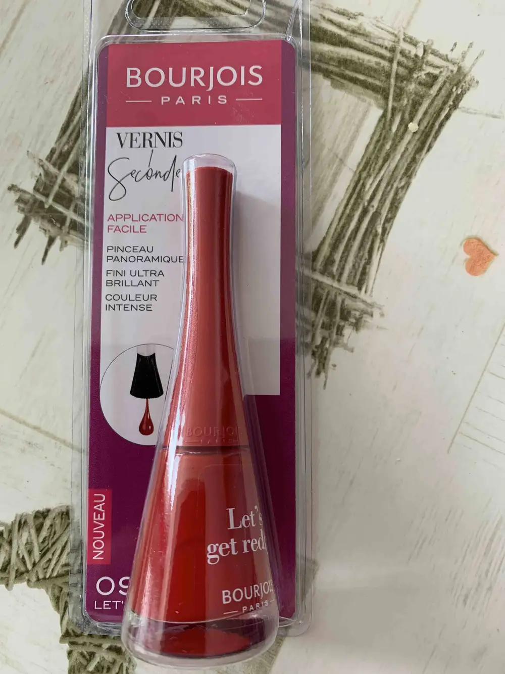 BOURJOIS - 09 Let's get red - Vernis 1 seconde