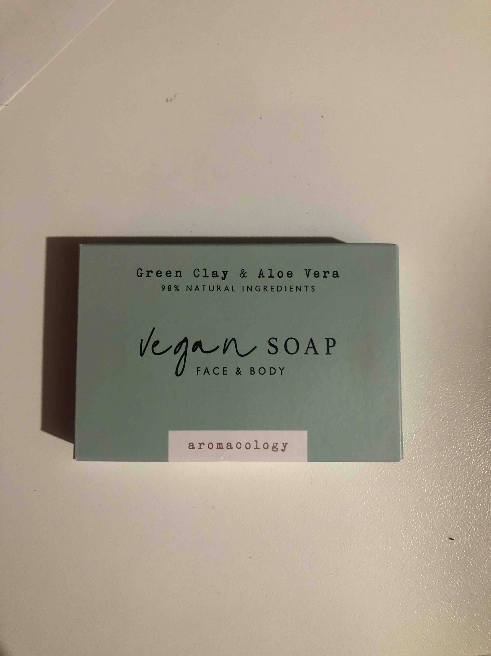 AROMACOLOGY - Vegan soap green clay & aloe vera 