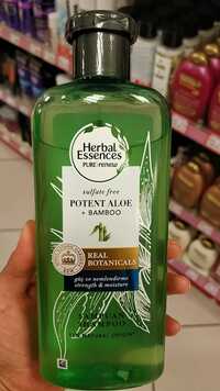 HERBAL ESSENCES - Real botanicals - Potent aloe + bamboo shampoo