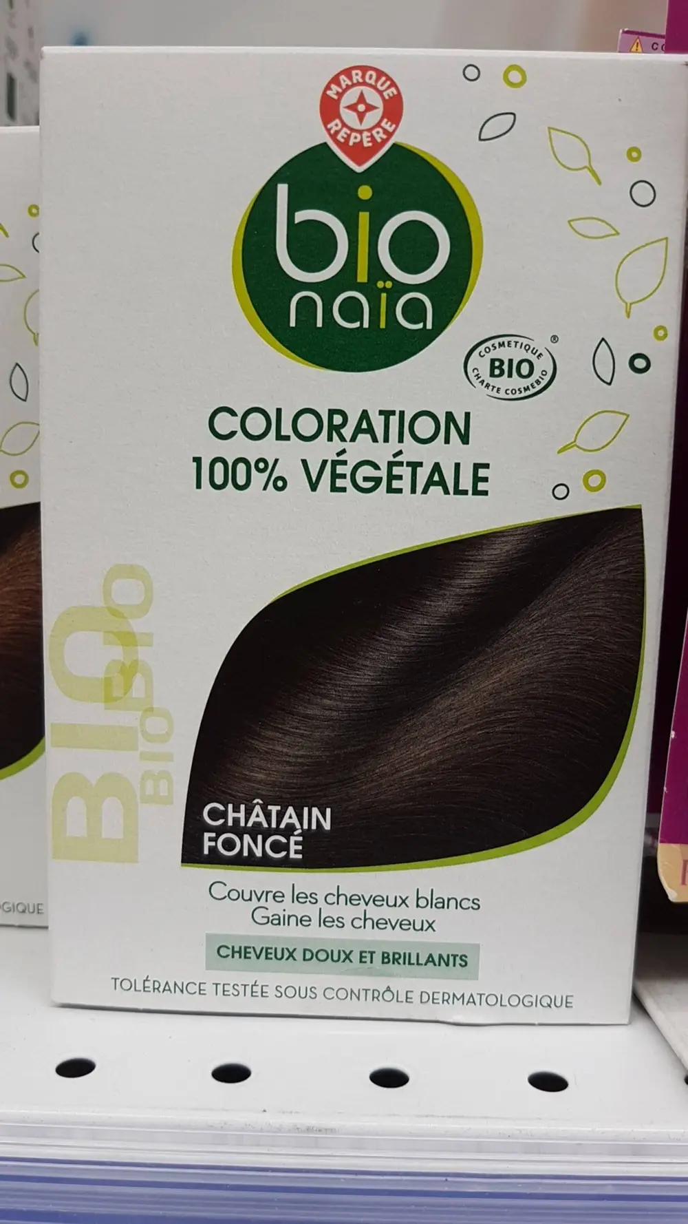 BIO NAÏA - Coloration 100% végétale châtain foncé