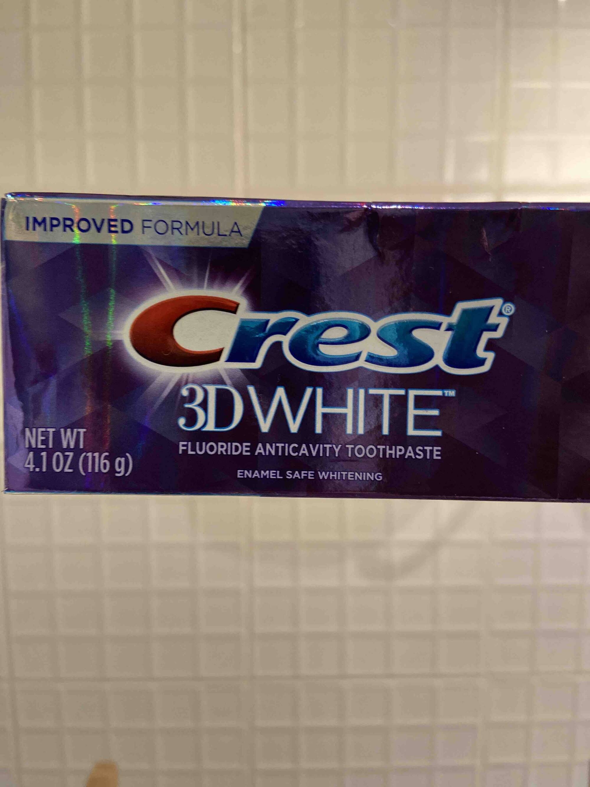 CREST - 3D White - Fluoride anticavity toothpaste