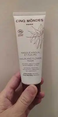 CINQ MONDES - Masque kaolin et fleurs