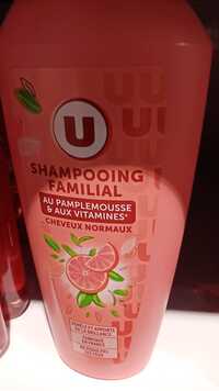 BY U - MAGASIN U - Cheveux normaux - Shampooing familial au pamplemousse & aux vitamines