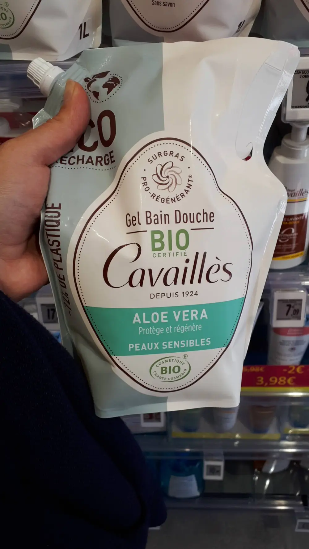 ROGÉ CAVAILLÈS - Aloe vera - Gel bain douche bio 