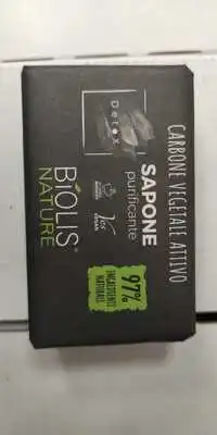 BIOLIS NATURE - Carbone vegetale attivo - Sapone purificante