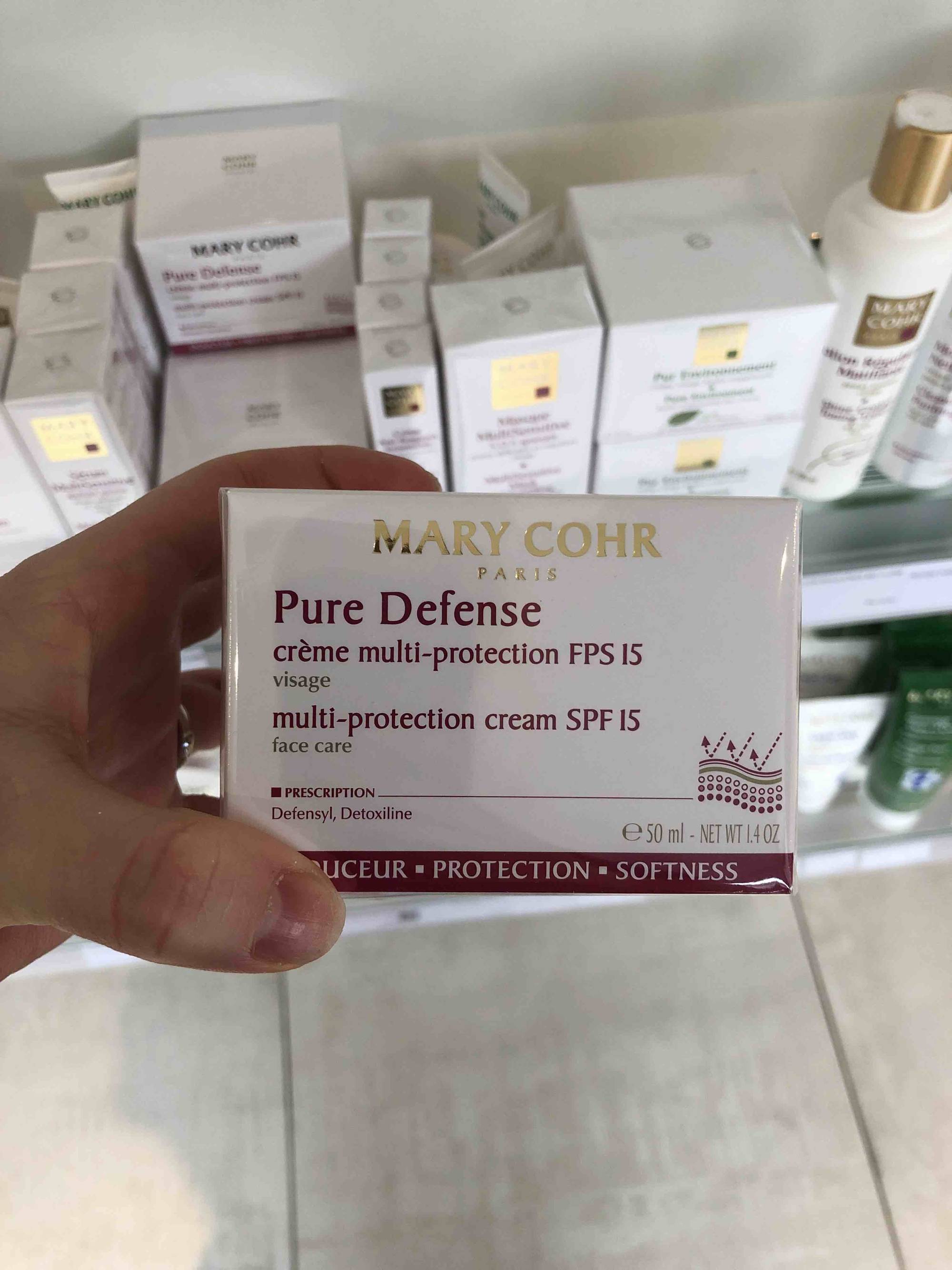MARY COHR - Pure defense - Crème multi-protection FPS 15 visage