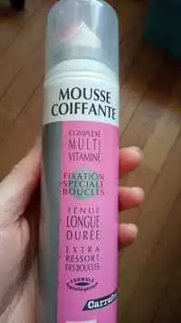 CARREFOUR - Mousse coiffante - Fixation spéciale boucles