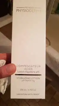 PHYSIODERMIE - Compensateur Acide - Lotion Equilibre pH