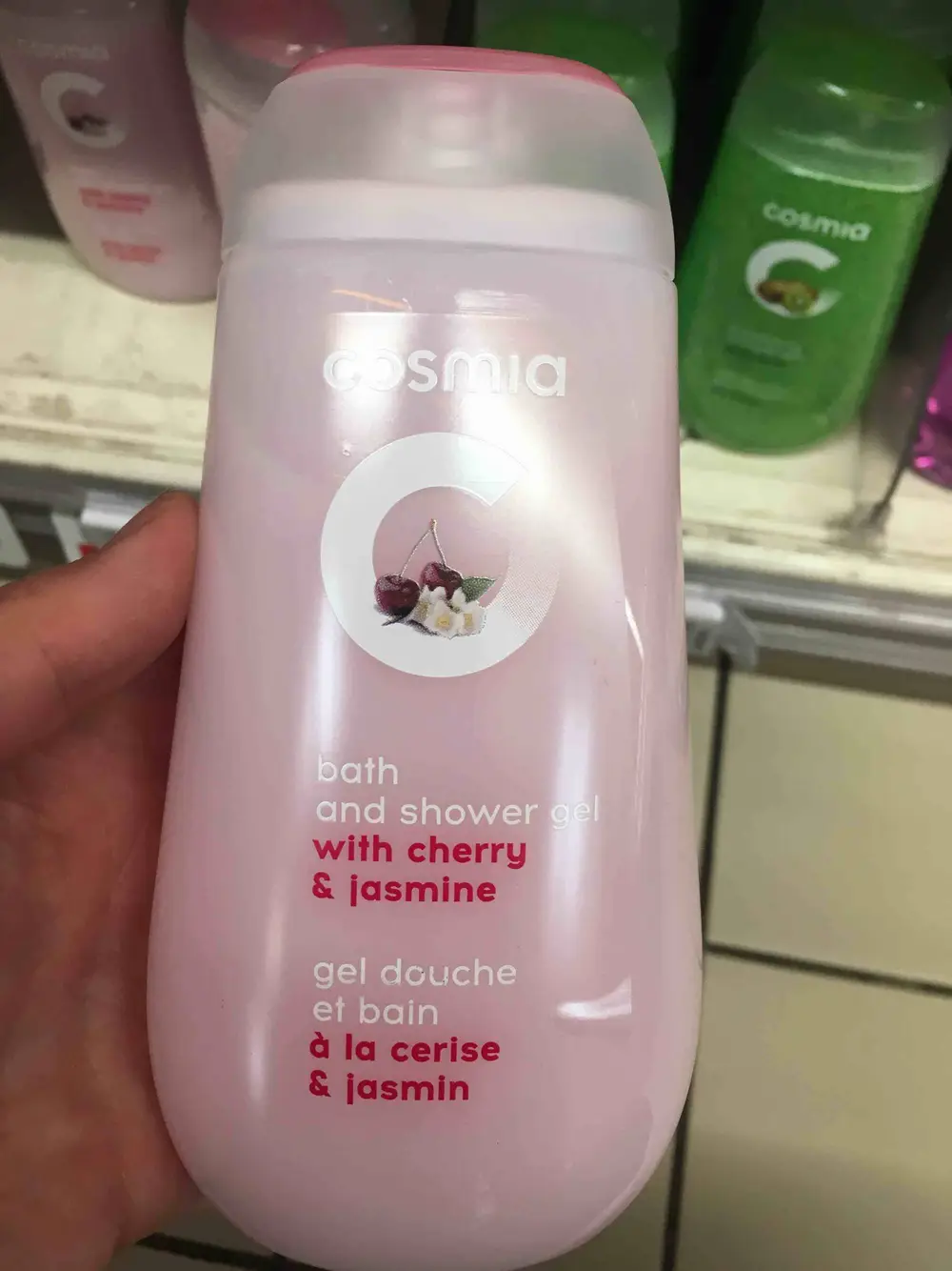 COSMIA - Gel douche et bain à la cerise & jasmin