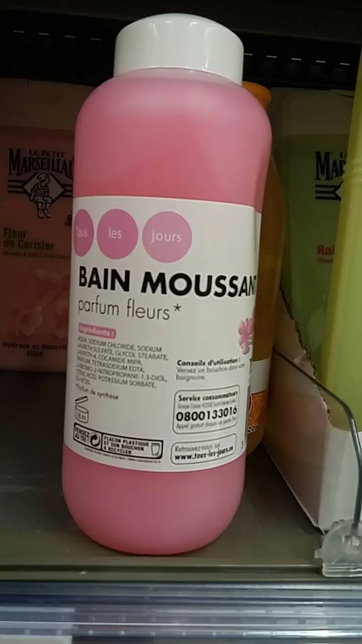 TOUS LES JOURS - Bain moussant parfums fleurs