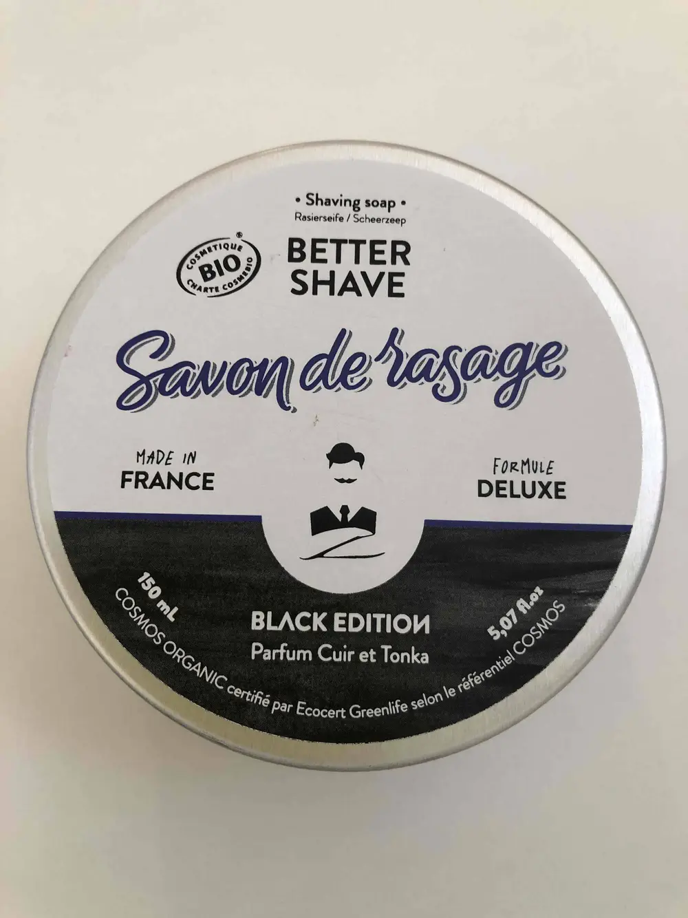 MONSIEUR BARBIER - Savon de rasage parfum cuir et tonka