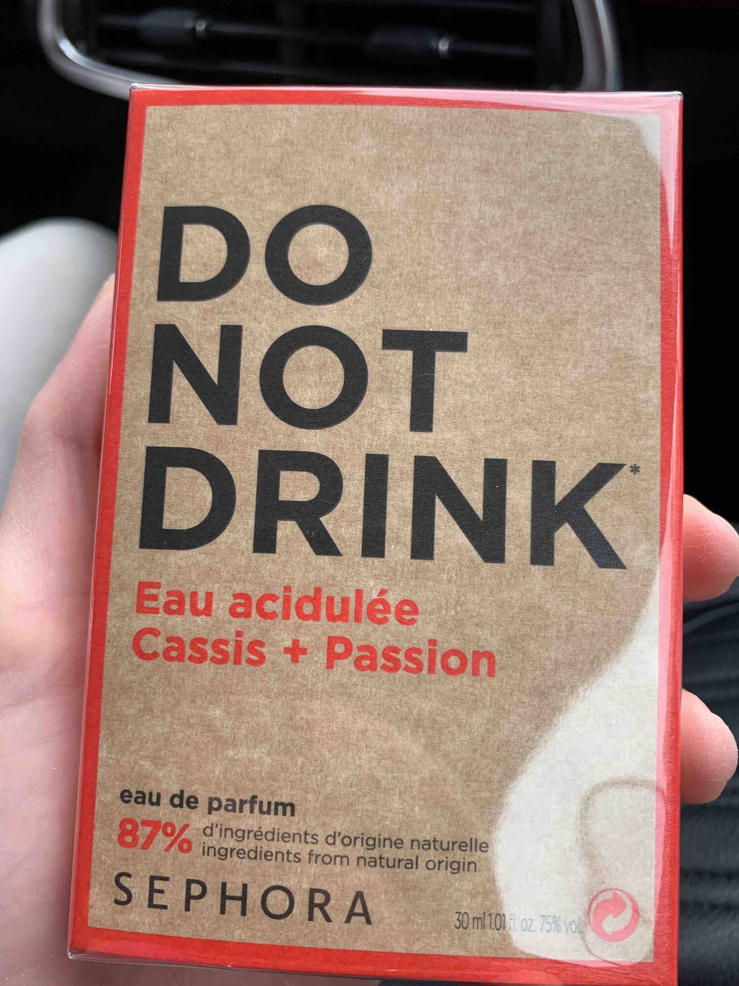 SEPHORA - Do not drink eau acidulée cassis + passion - Eau de parfum
