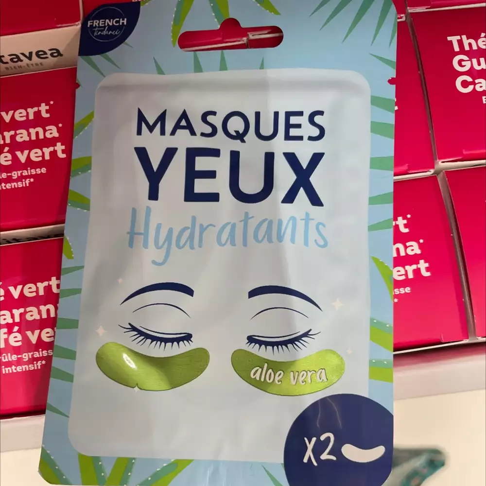 FRENCH TENDANCE - Masques yeux hydratants à l'aloe vera