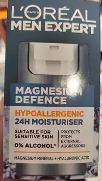 L'ORÉAL - Men expert - Magnésium defense hypoallergenic 24h moisturiser