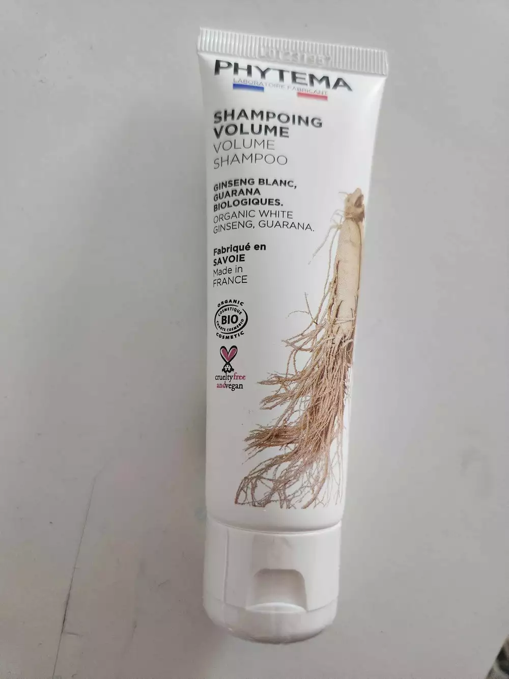 PHYTEMA - Shampooing volume ginseng blanc & guarana bio