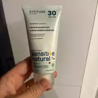 ATTITUDE - Sensitive natural - Crème solaire minérale spf30