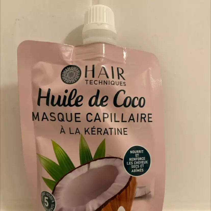 HAÏR TECHNIQUES - Huile de coco - Masque capillaire à la kératine