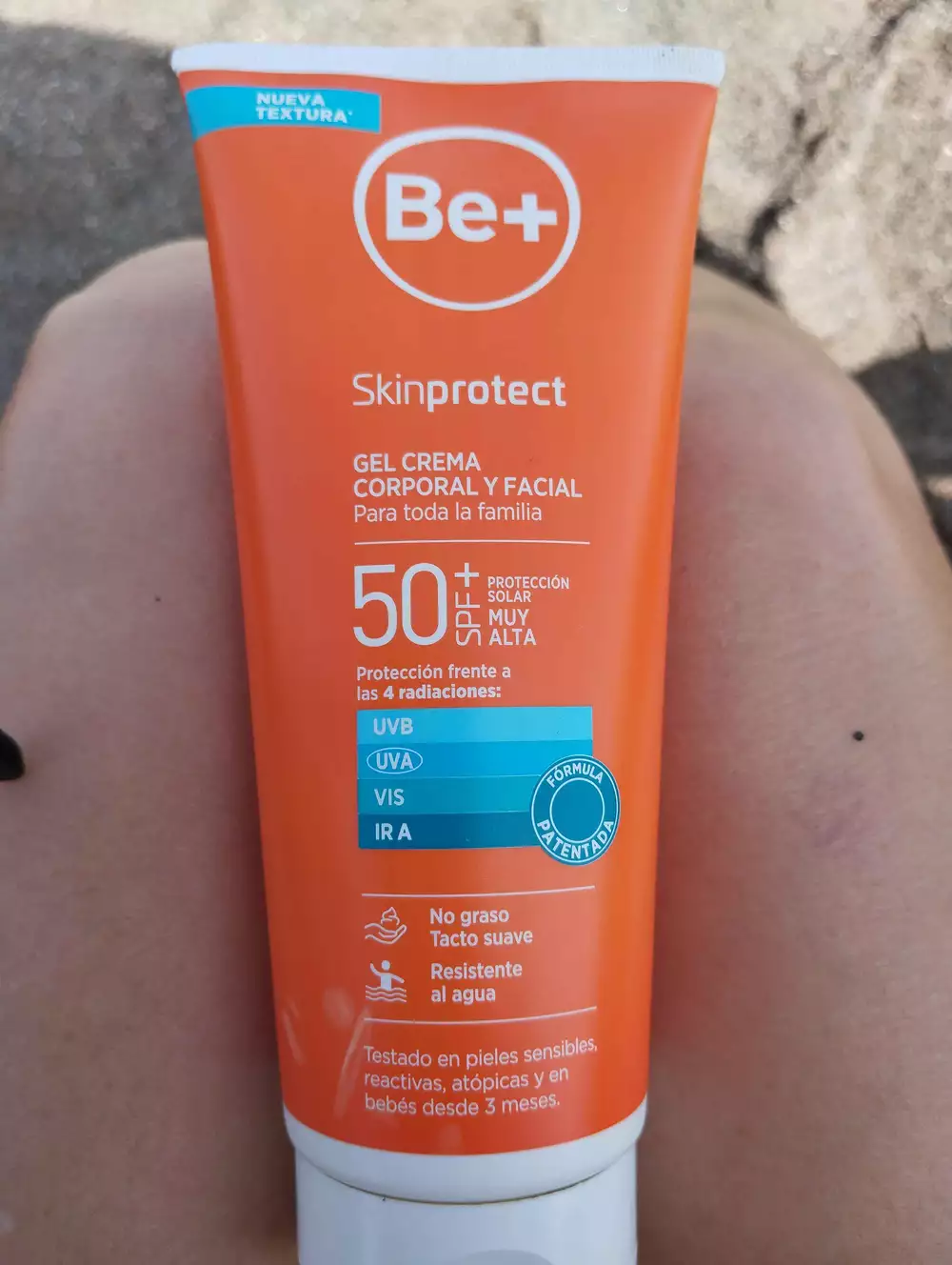 BE+ - Skinprotect - Gel crema corporal y facial SPF 50+