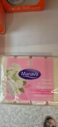 MARQUE REPÈRE - Manava bouquet de fleurs blanches - Savon extra-doux