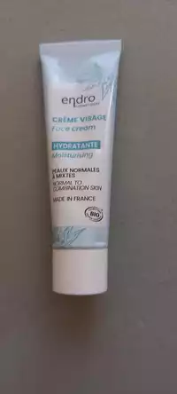 ENDRO COSMETIQUES - Crème visage hydratante peaux normales à mixtes