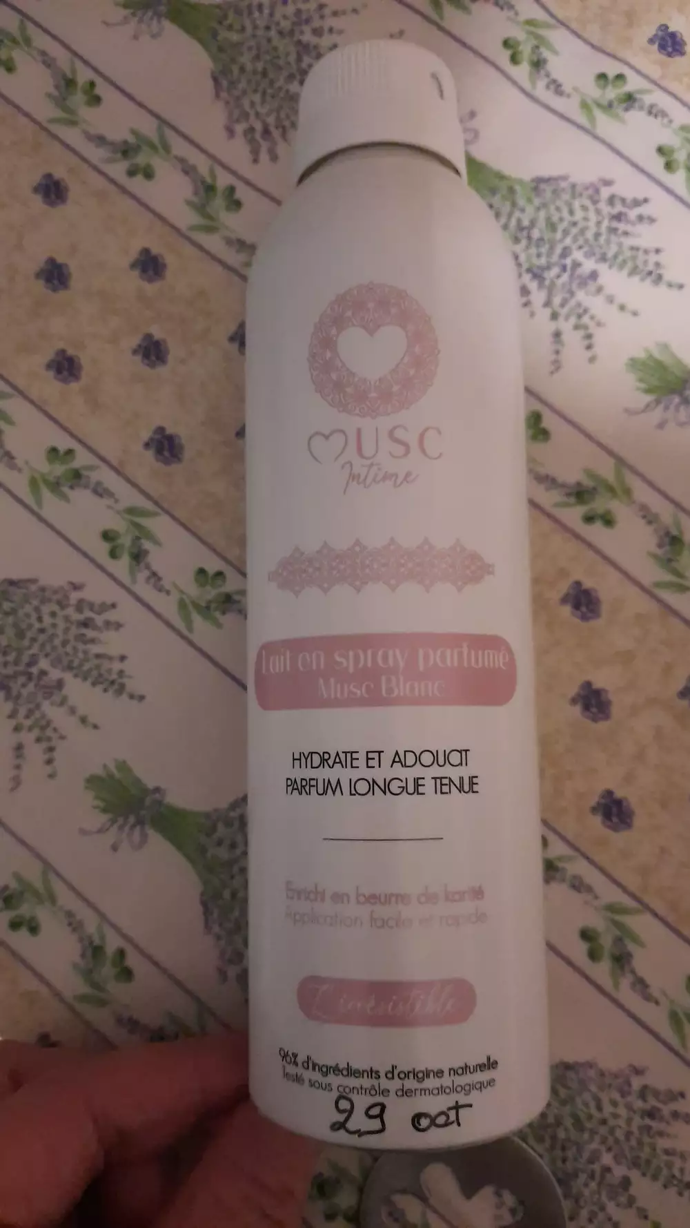 MUSC INTIME - Lait en spray parfumé musc blanc