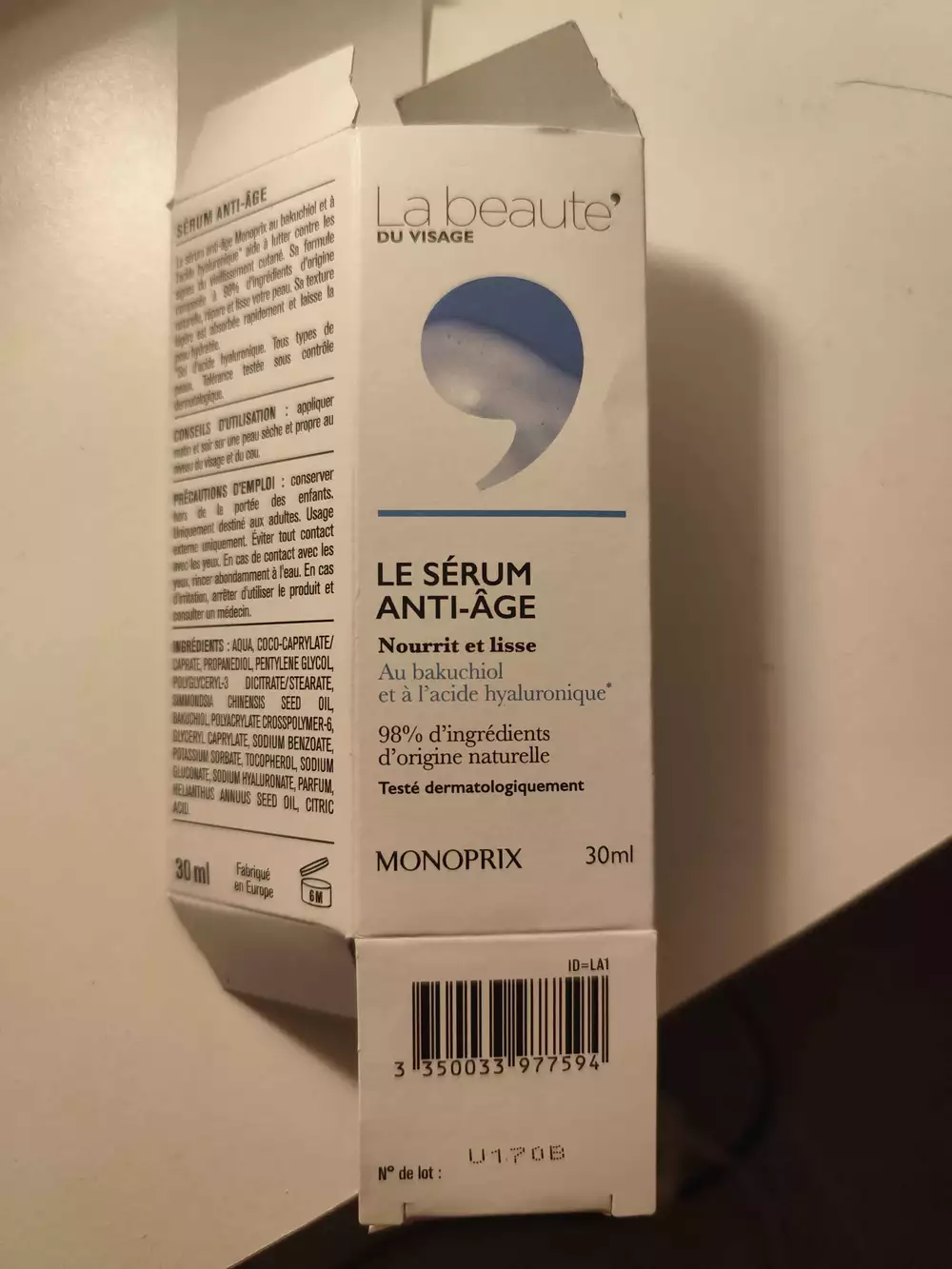 MONOPRIX - La beauté du visage - Le sérum anti-âge