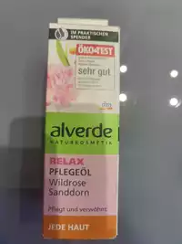 ALVERDE - Relax - Pflegeöl wildrose sanddorn