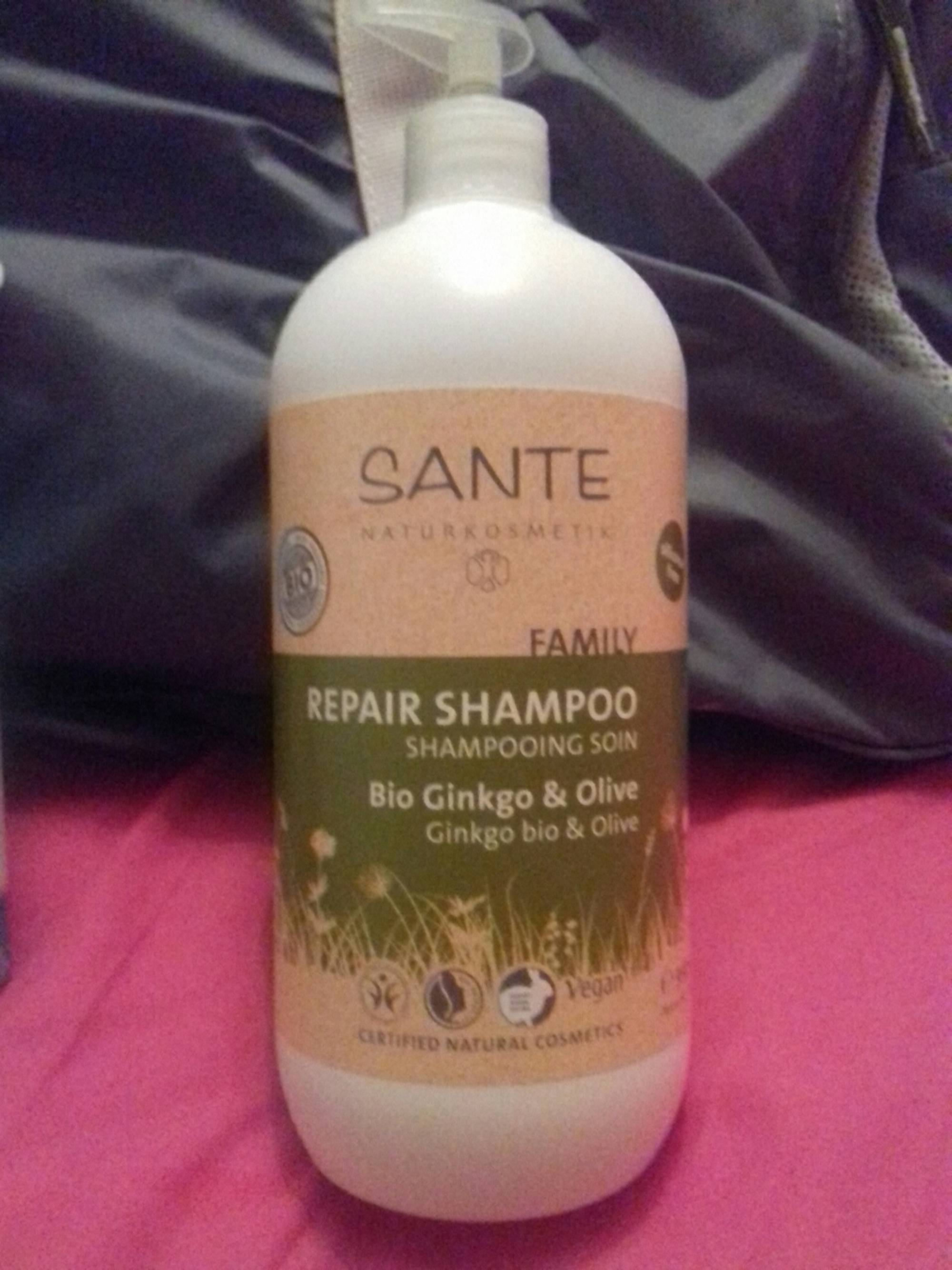 SANTE NATURKOSMETIK - Shampooing soin ginkgo & olive bio 
