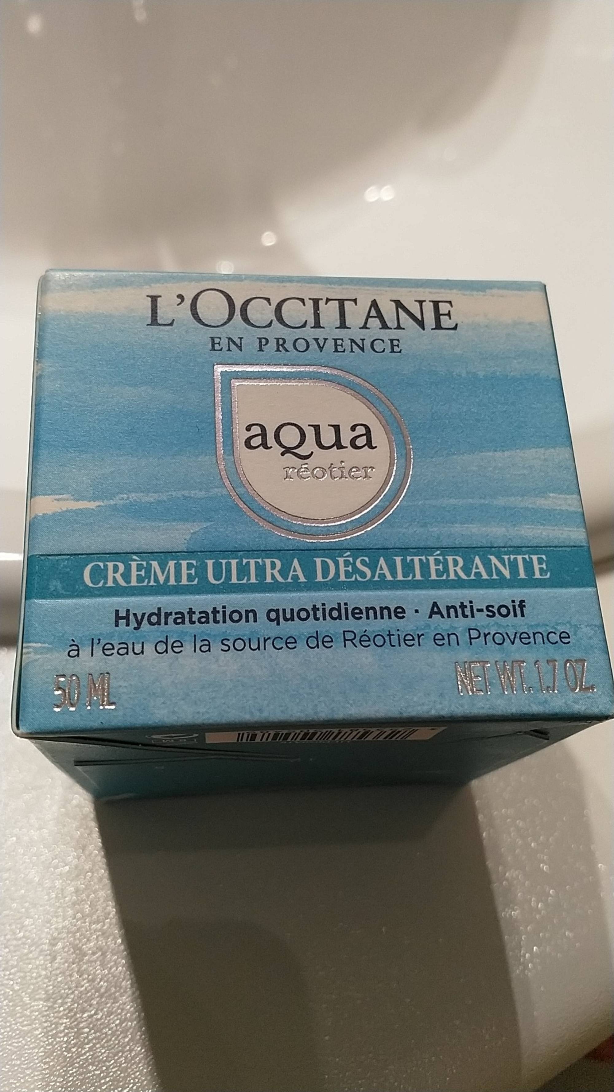 L'OCCITANE - Aqua réotier - Crème ultra désaltérante