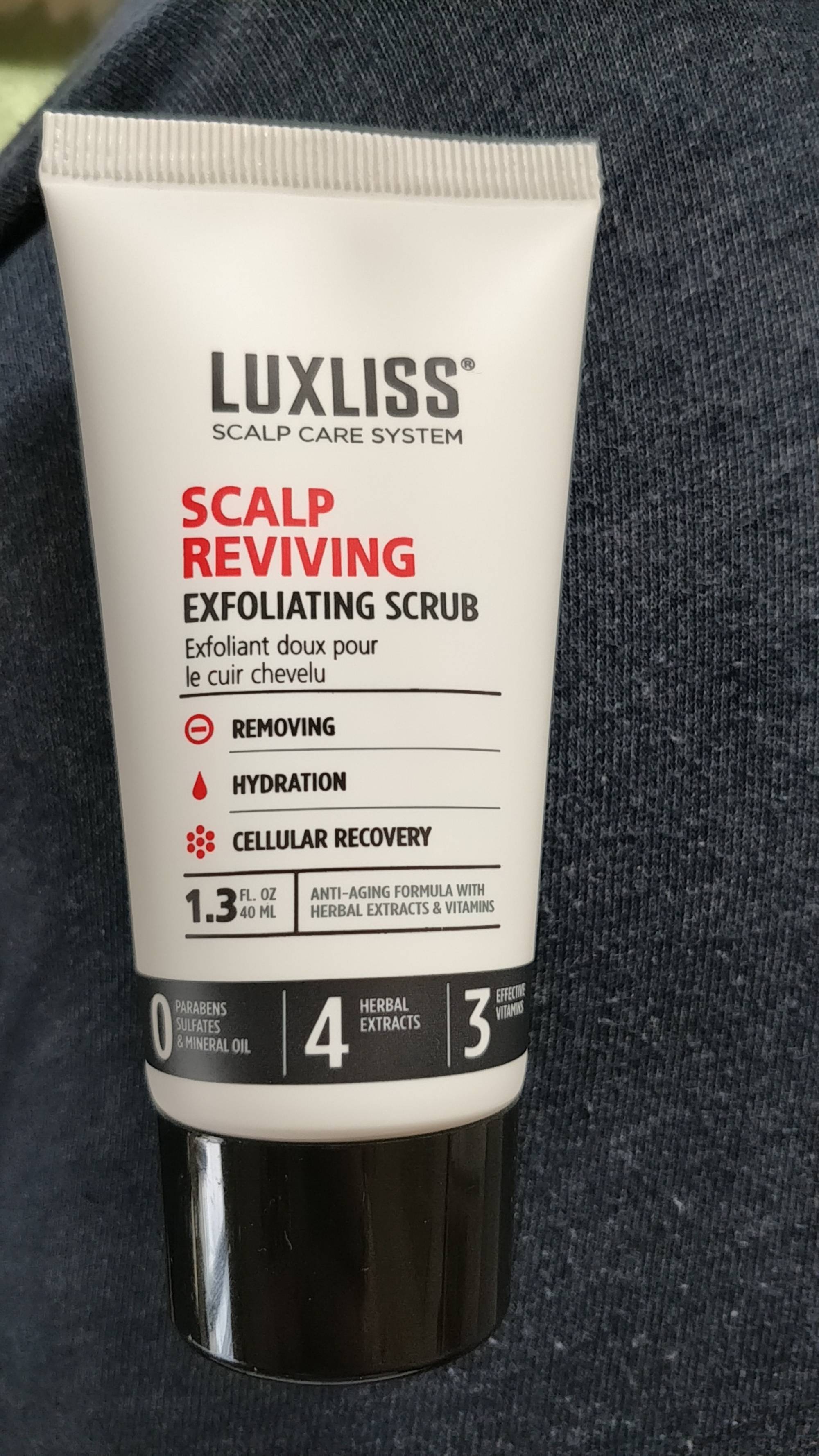 LUXLISS - Scalp reviving - Exfoliant doux cuir chevelu