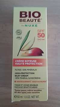 BIO BEAUTÉ BY NUXE - Crème soyeuse haute protection - SPF 50