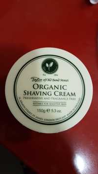 TAYLOR OF OLD BOND STREET - Organic Shaving cream - Suitable for sensitive skin